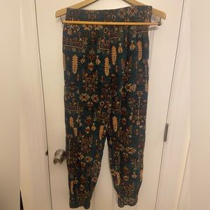 Urban Outfitters Corduroy Jogger Pants Southwestern Print Aztec Artsy Small